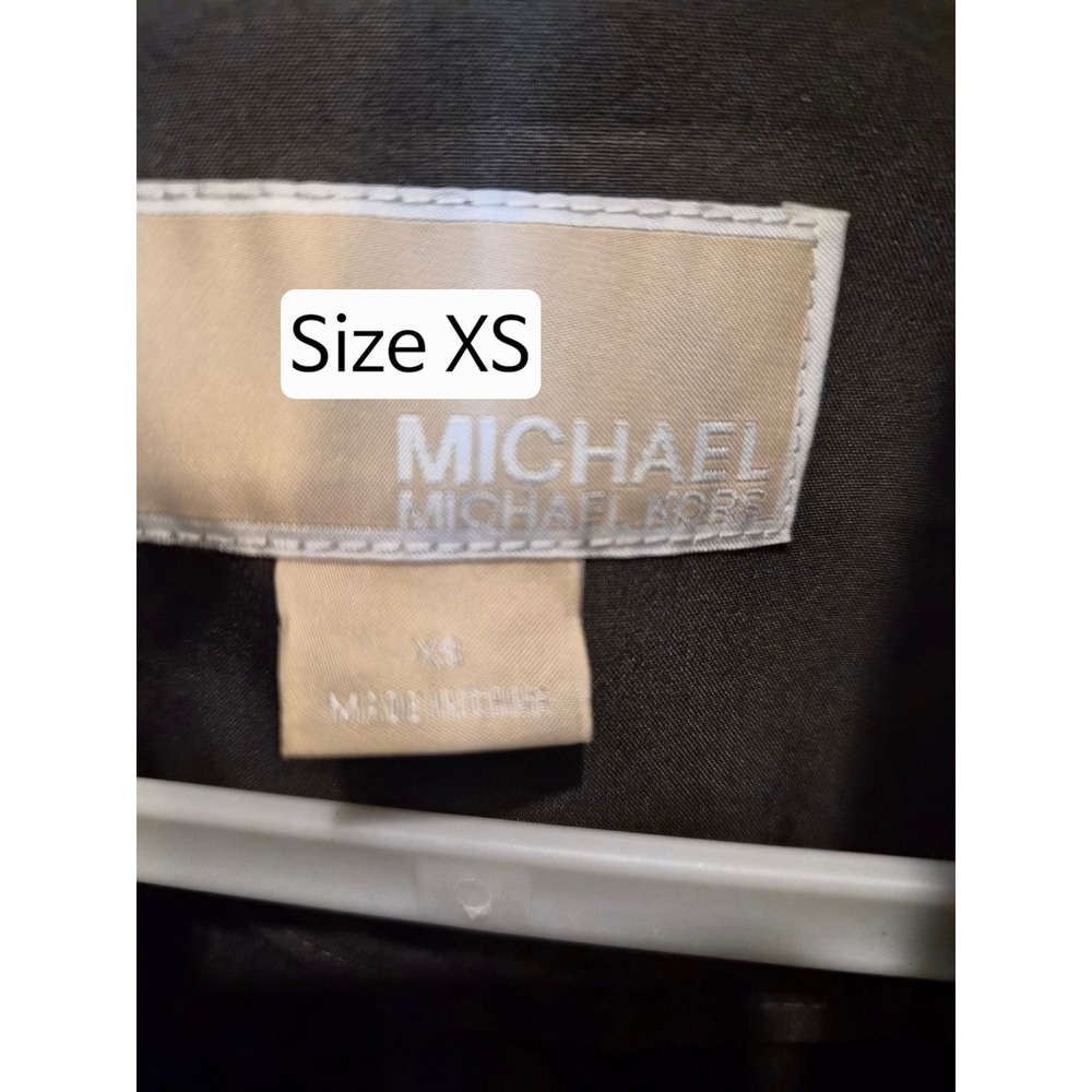 Michael Kors Womens XS Gray Softshell Jacket Faux Fur Lined Hooded Belted Trench - Picture 4 of 15